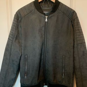 Black suede jacket